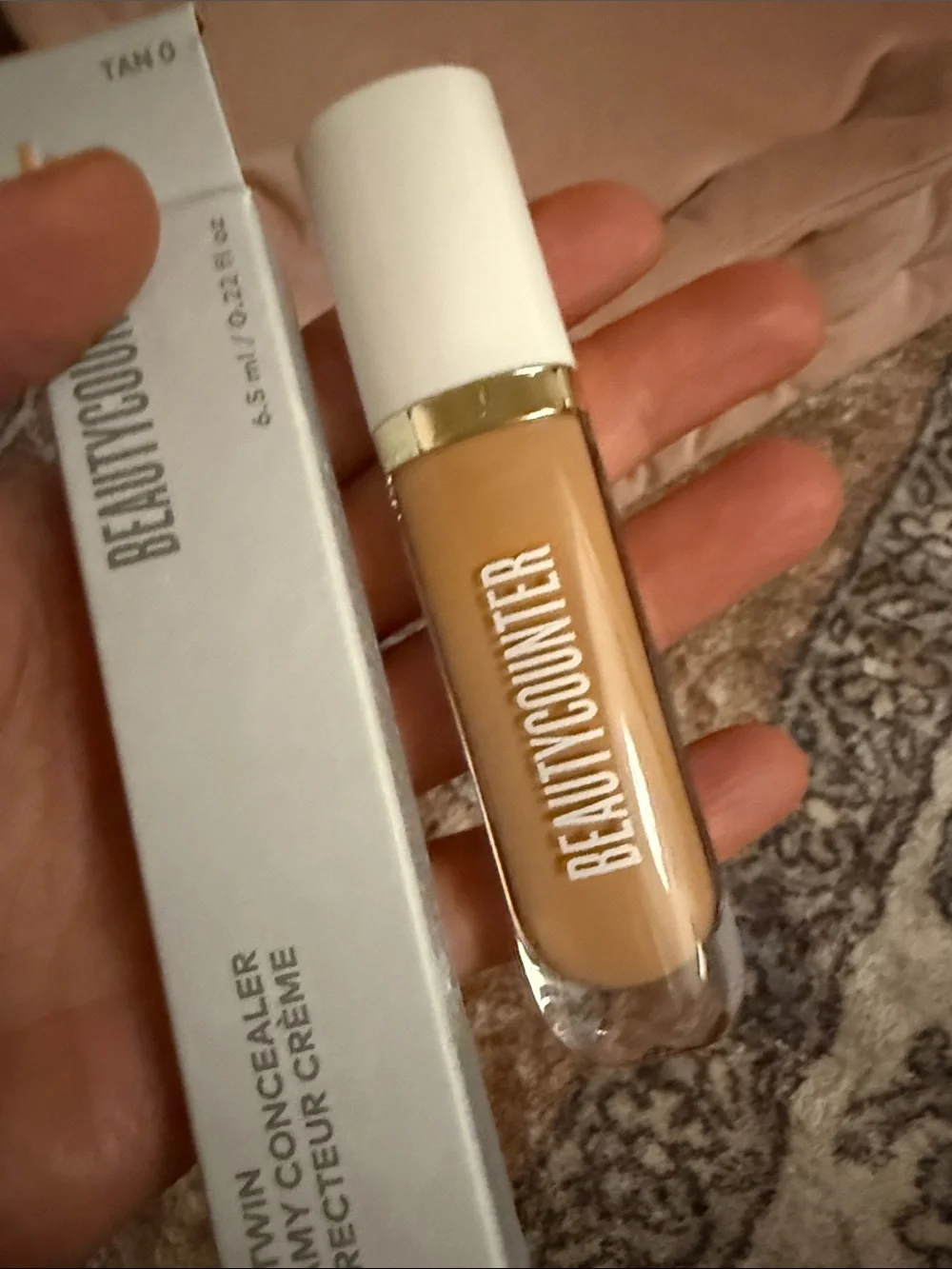 NEW Beautycounter skin twin creamy concelar correcteur creme Tan 0